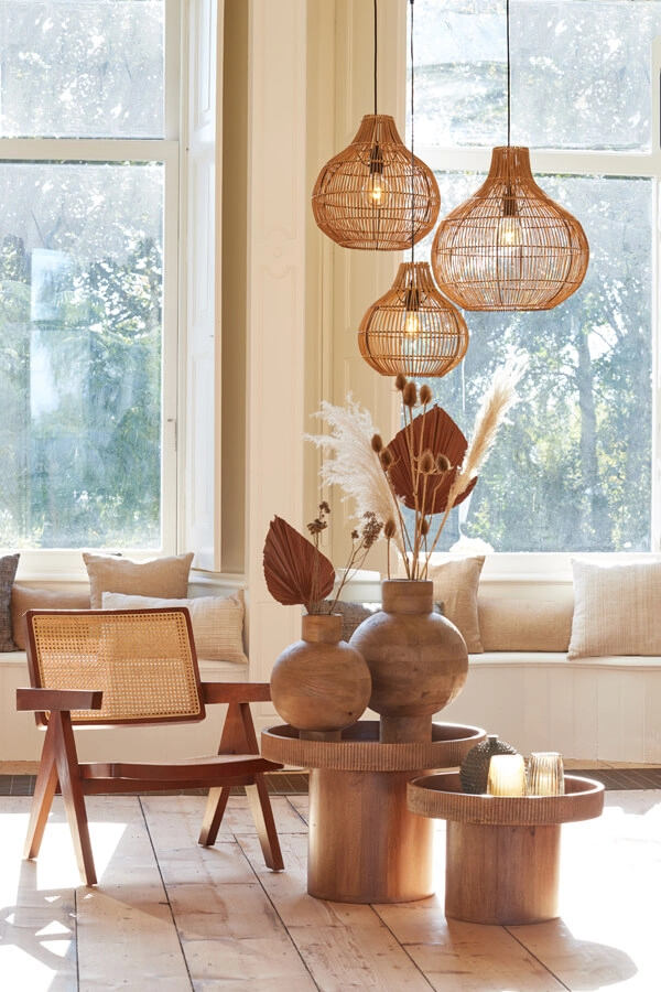 Pendant lamp Pacino rattan Ø 30cm Light & Living 8717807614539