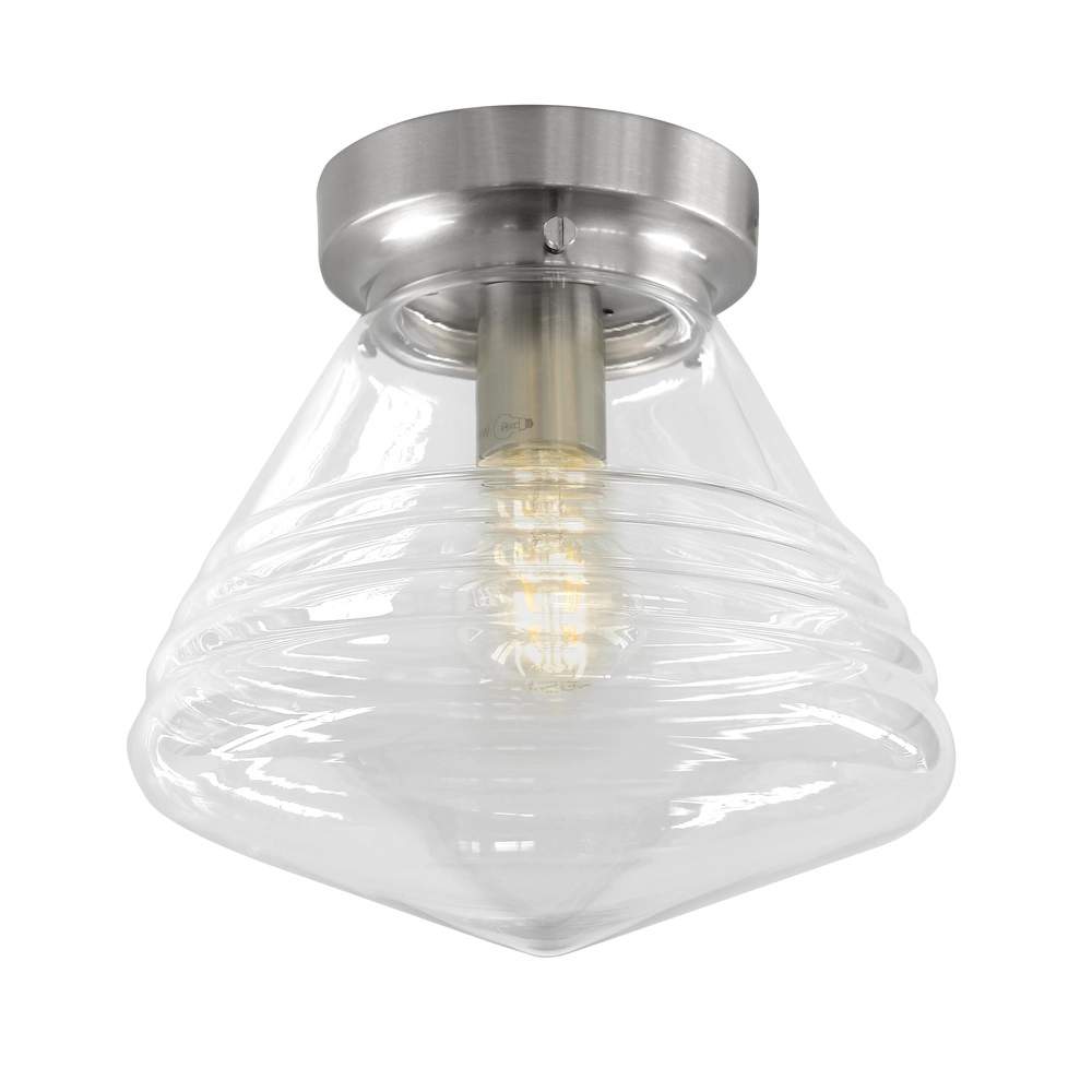 Ceiling lamp Dublin clear glass Ø 25cm