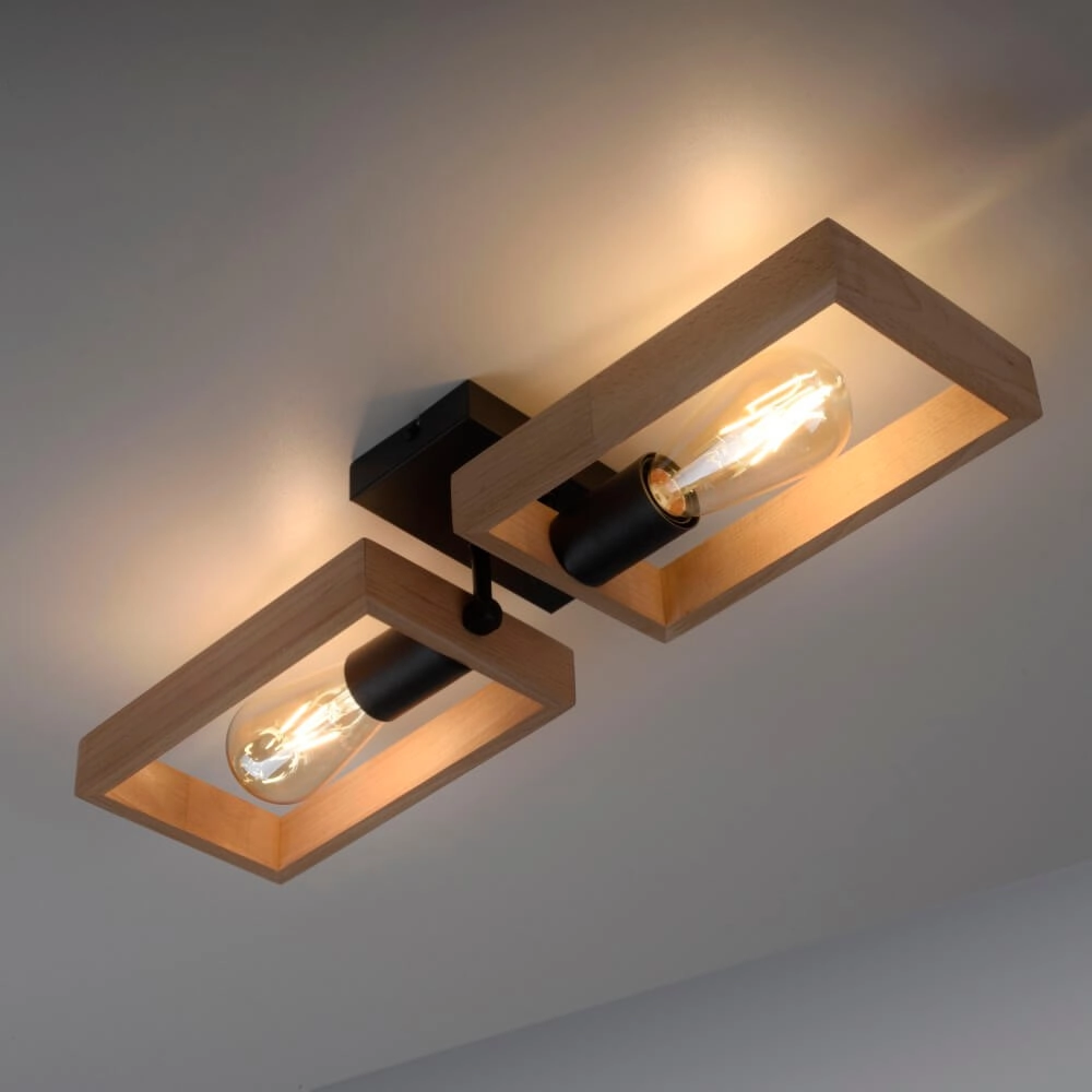 Country ceiling lamp Franky 2-light Just Light 4043689983116