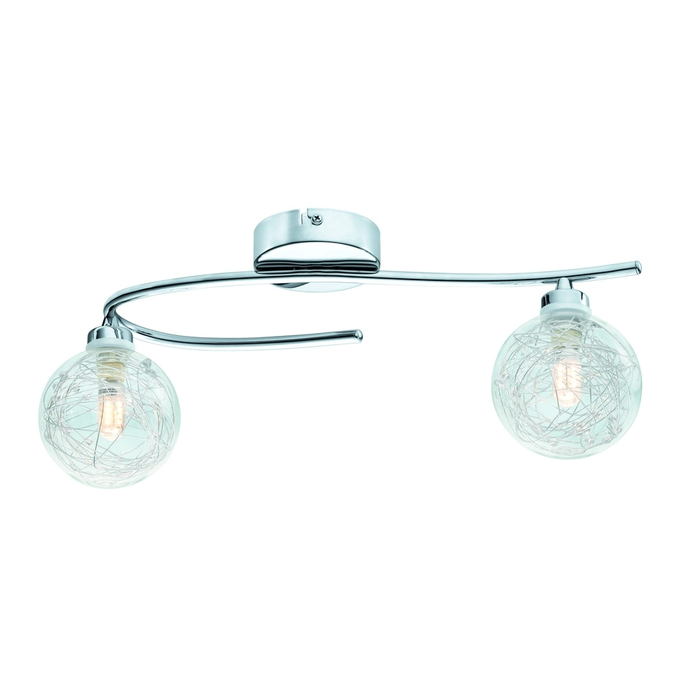 Ceiling lamp Horae 2-light chrome