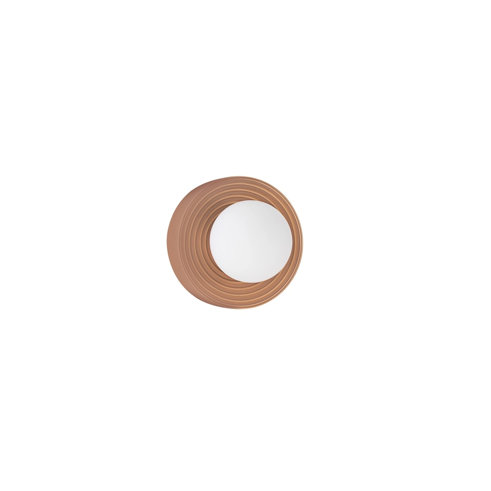 Wall lamp Orbique caramel Ø 16cm Lyora 5212017483935