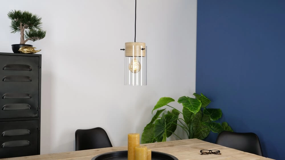 Glass hanging lamp Madreselva 14cm Eglo 9002759435455