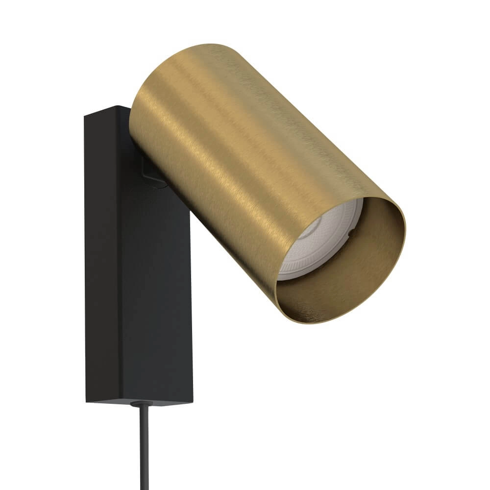 Gold reading lamp Mono with plug