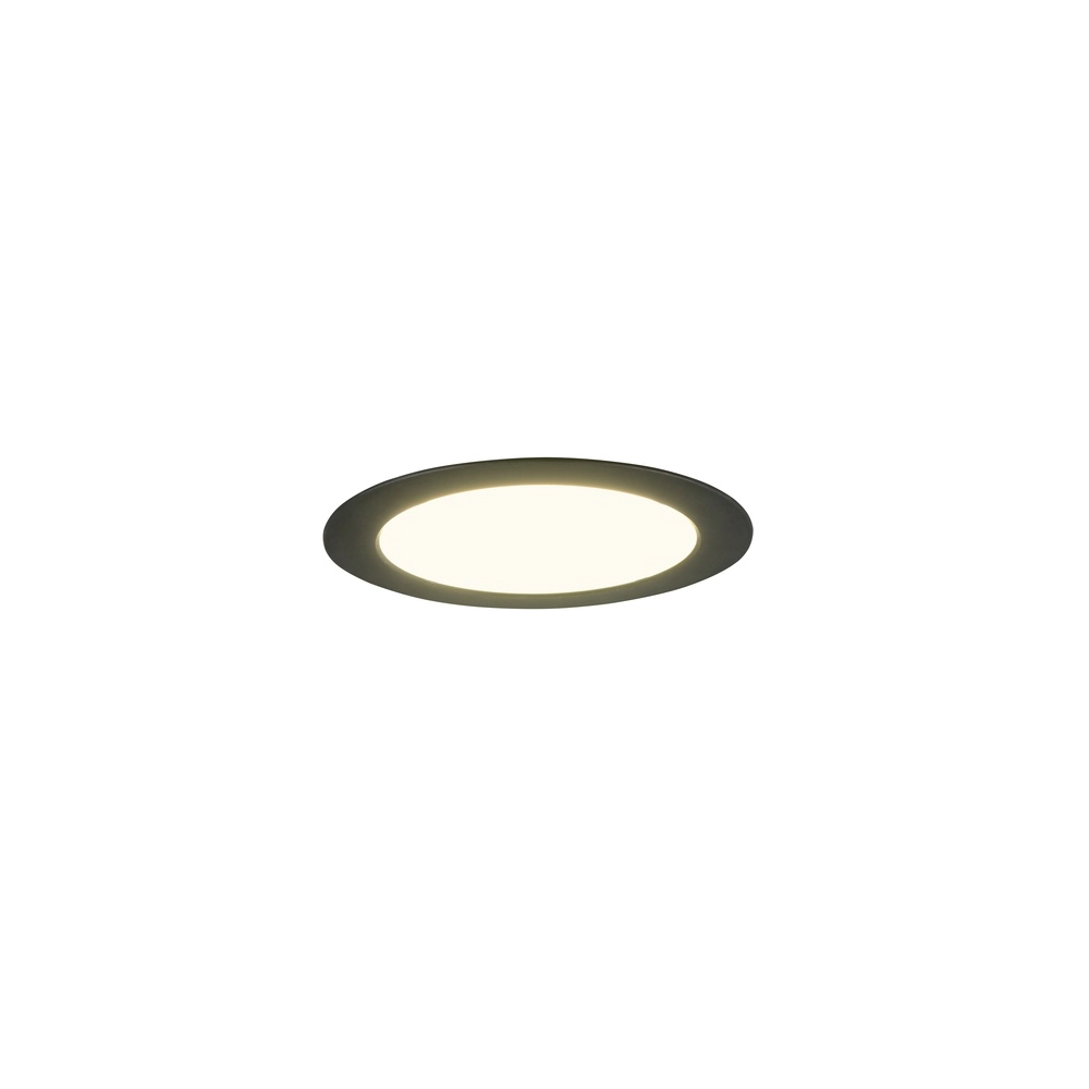 Recessed spotlight Ural black Ø 22,1cm