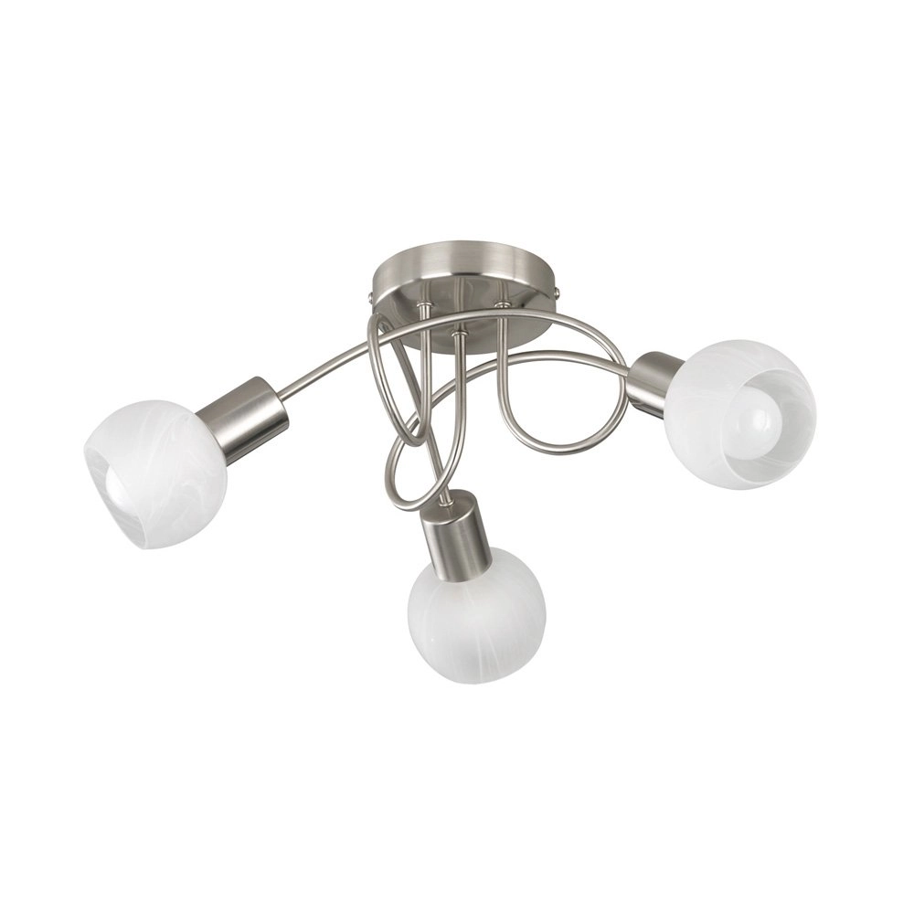 Ceiling spot Antibes Knot 3-light nickel matt