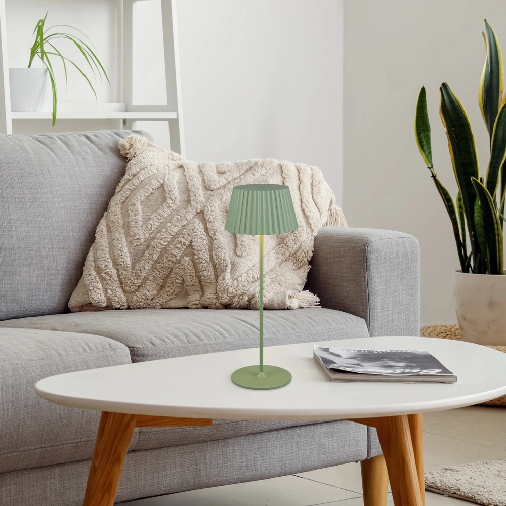 Table lamp Suarez Pistachio Green Trio 4017807601725