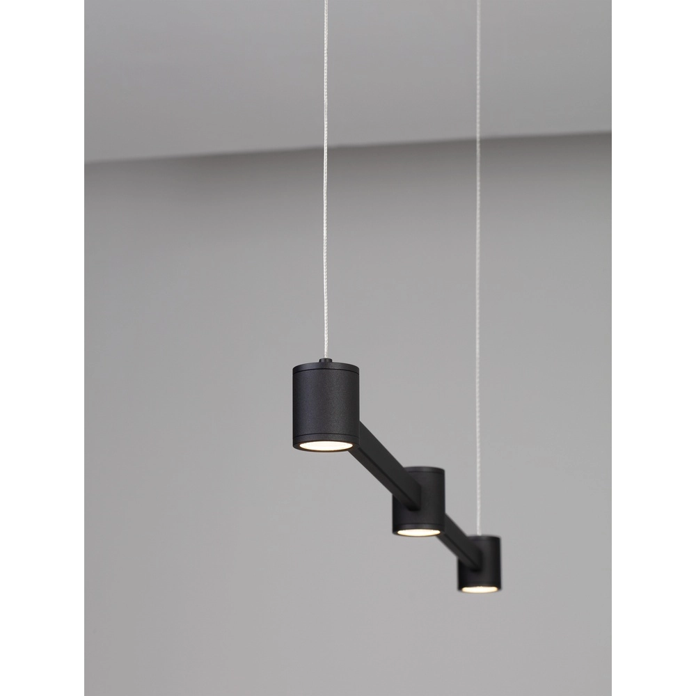 Design pendant lamp Puize 3-light black Lyora 5212017448576