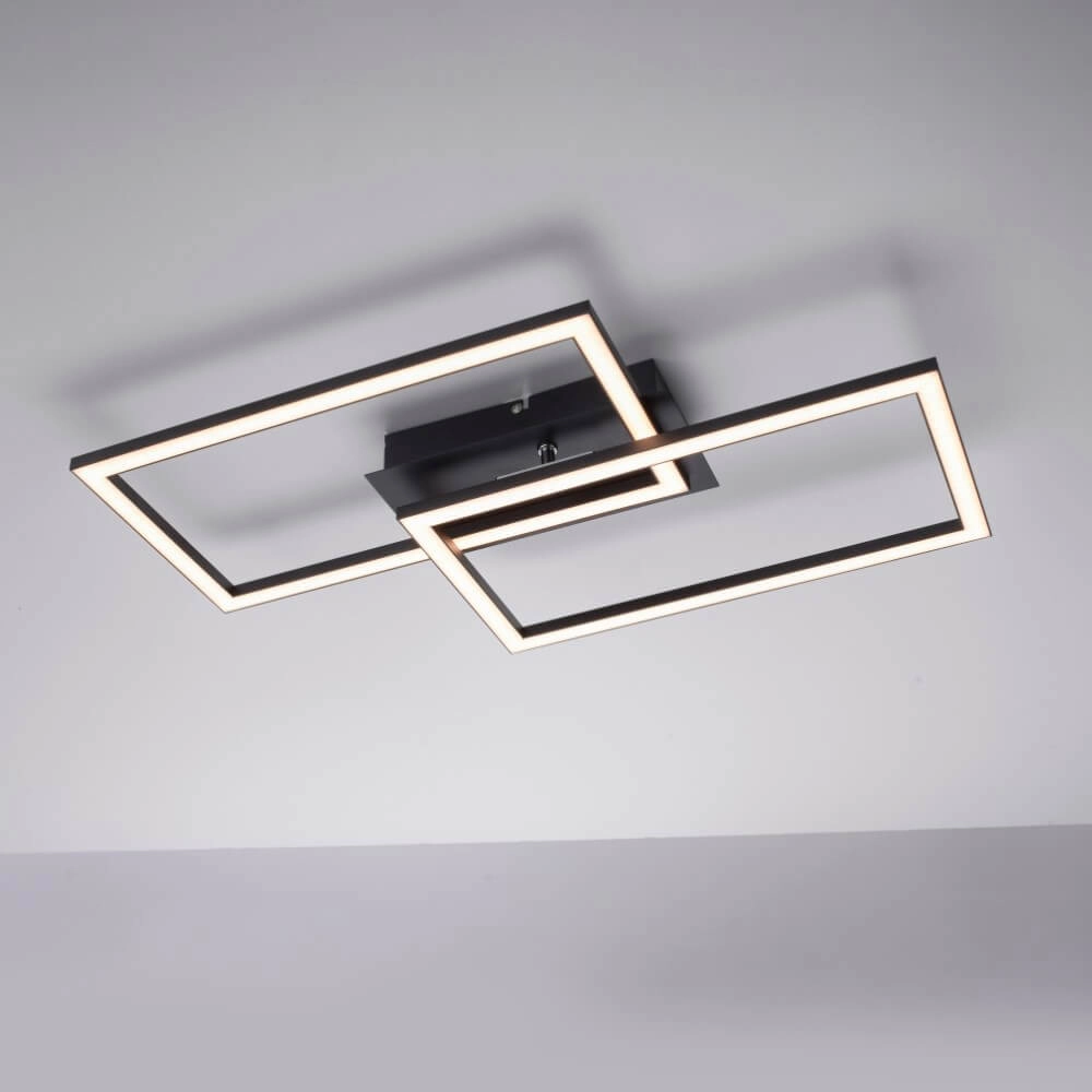 Black ceiling lamp Iven with led Paul Neuhaus 4043689981983
