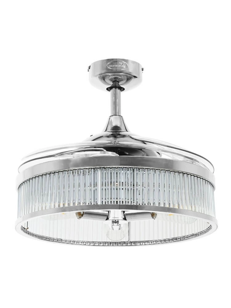 Chrome ceiling fan Fanway Corbelle Ø 122cm Beacon 9333509144007