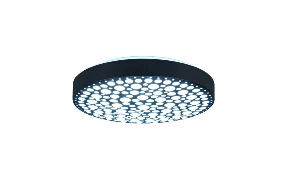 RGB LED ceiling lamp Chizu Ø 40cm - black Trio 4017807538328