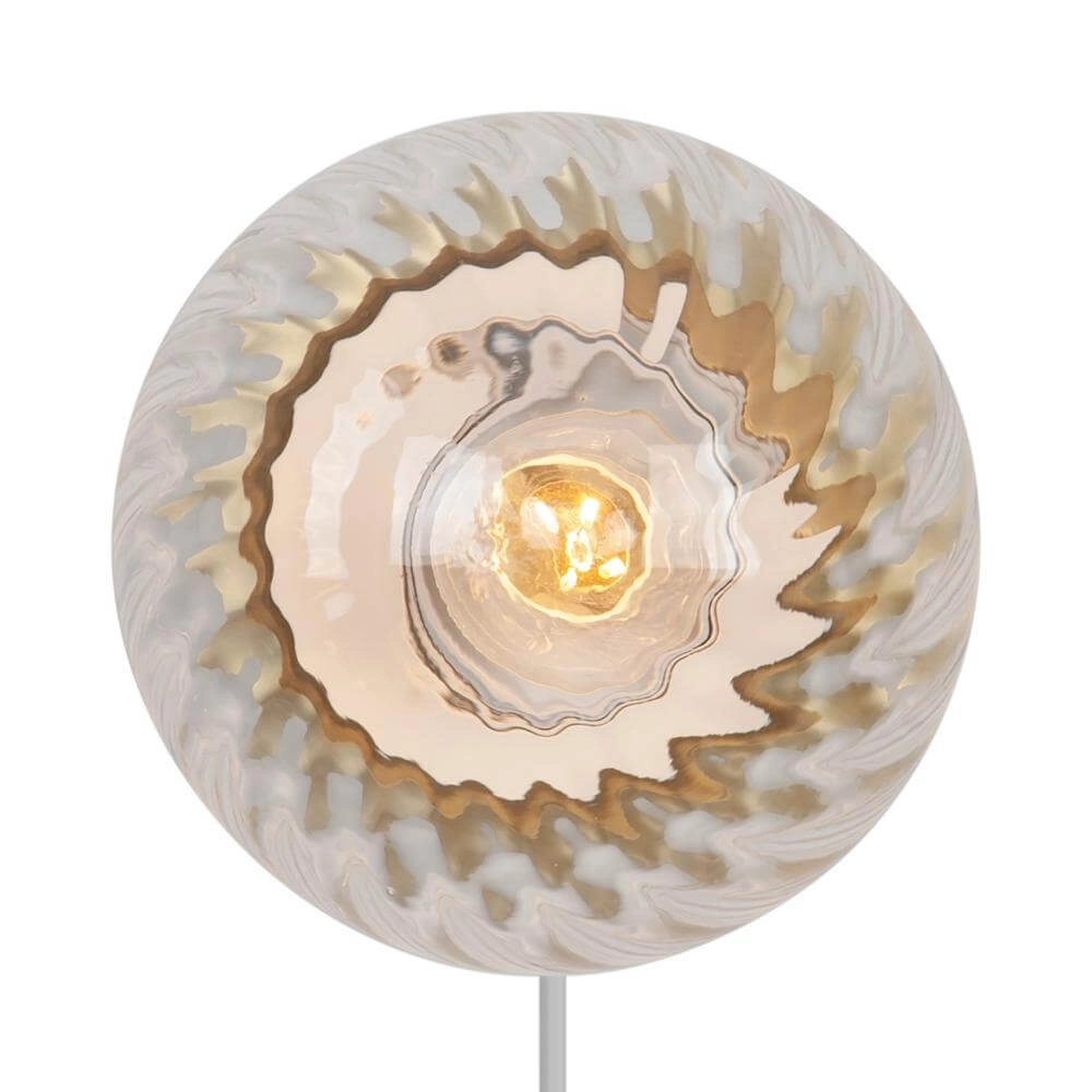 Glass wall lamp Chisell brass Nordlux 5704924015663