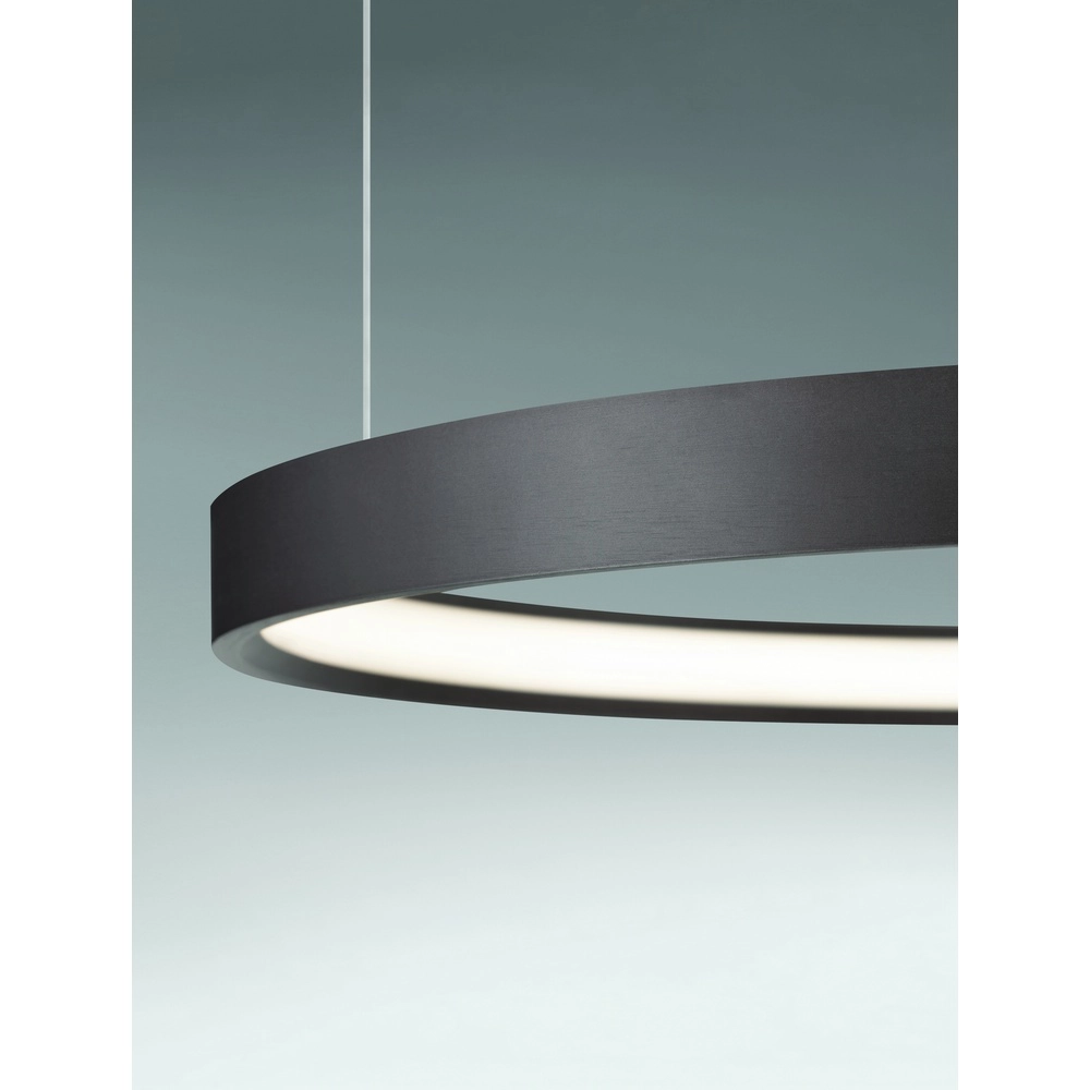 Sleek pendant lamp Perrine Ø 60cm coffee brown Lyora 5212017438935