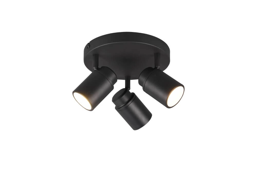Spot Angelo 3-light black Trio 4017807508376