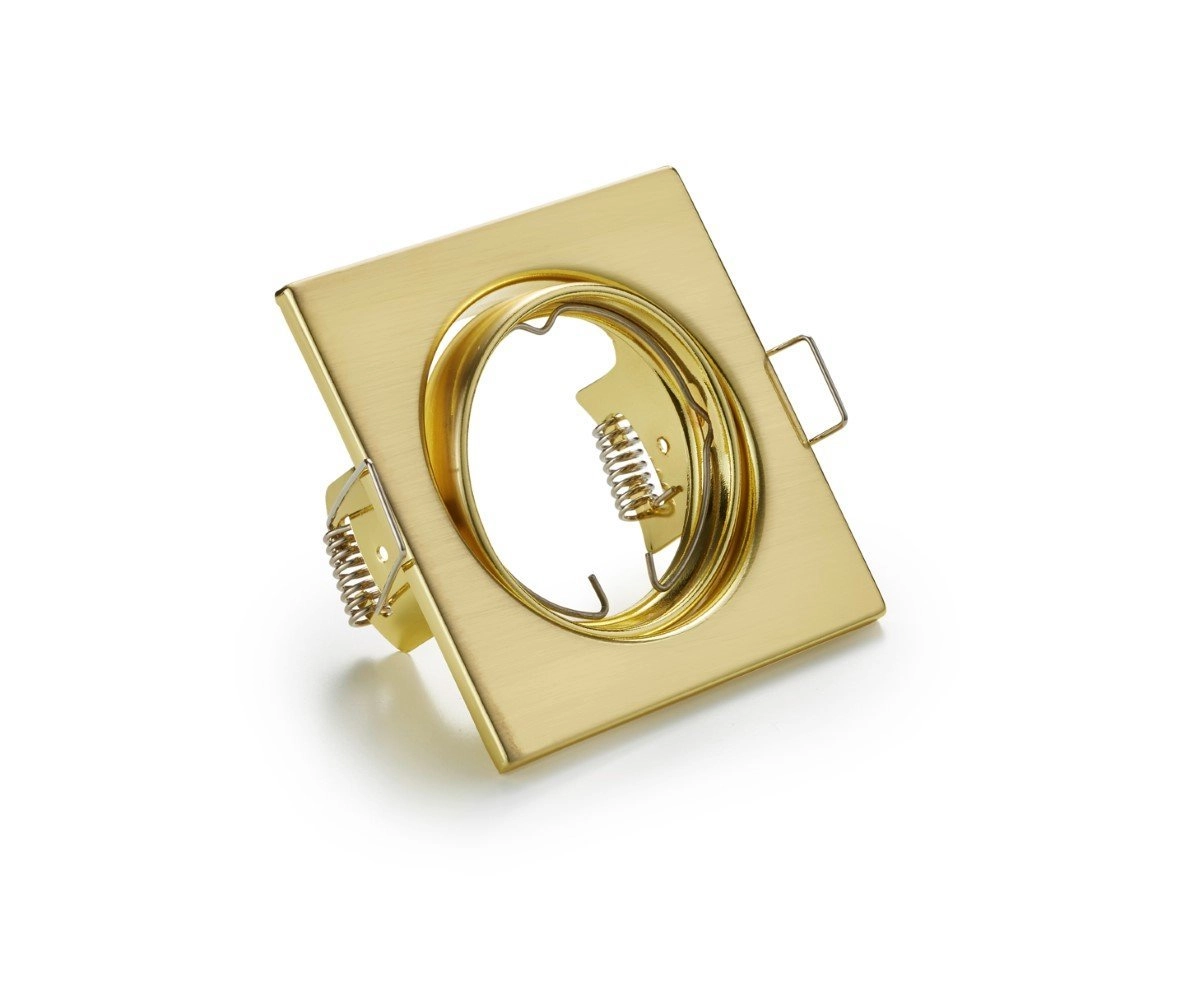 Square recessed spotlight Jura 8cm gold Trio 4017807376241
