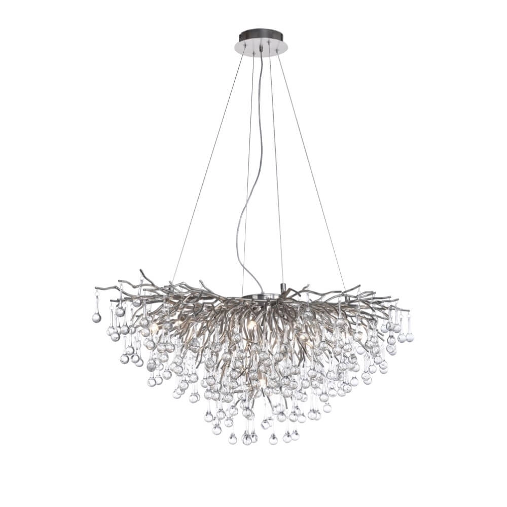 Unique chandelier Icicle metal Paul Neuhaus 4012248352137