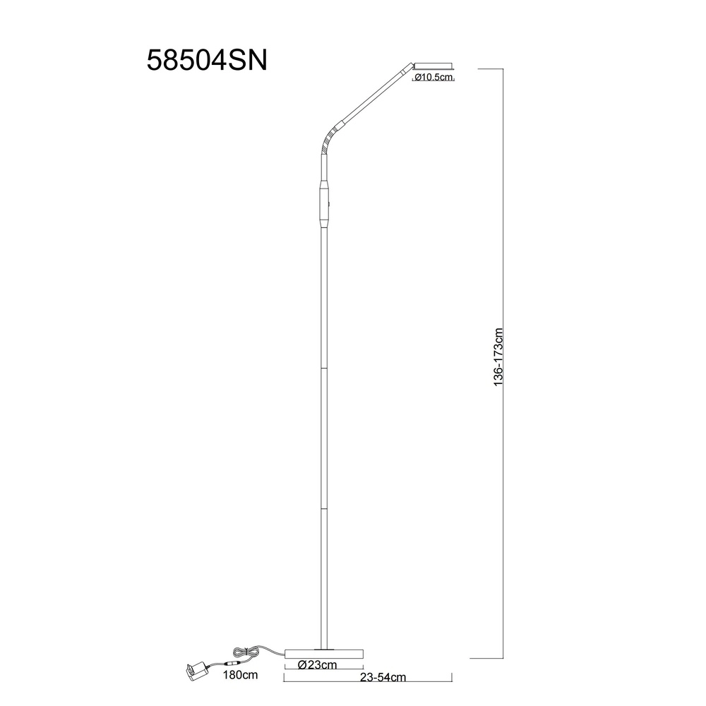 Reading lamp Silvio nickel Globo 9007371583171