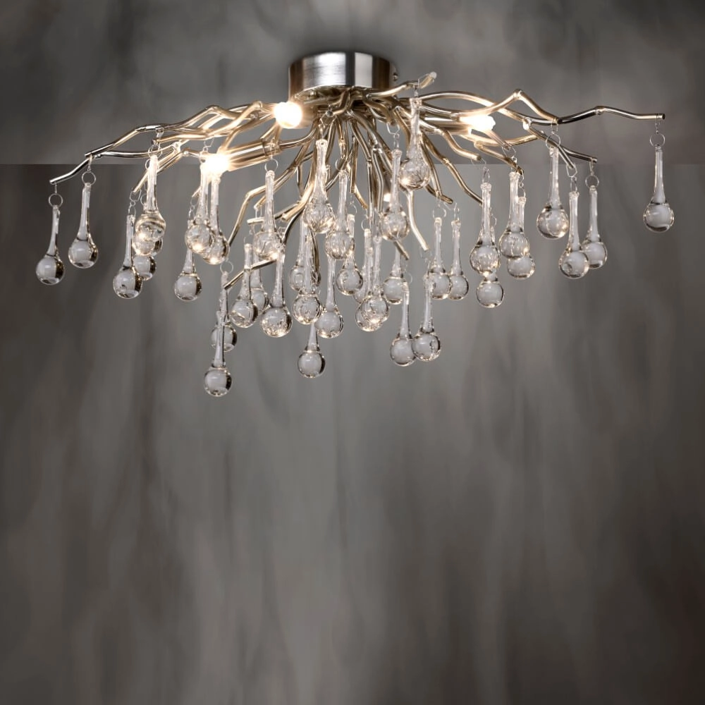 Chandelier Icicle metal 60cm Paul Neuhaus 4012248352076
