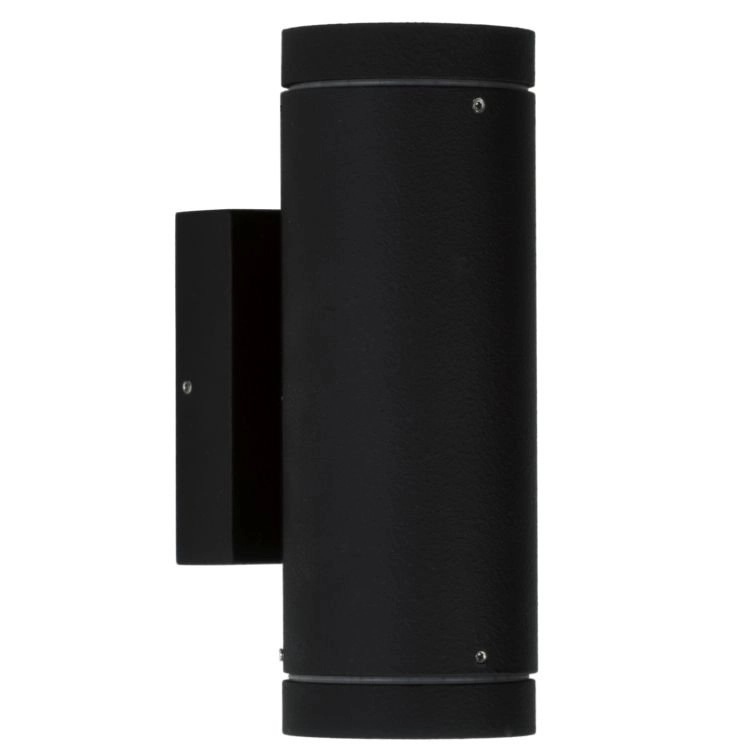 Up down outdoor lamp black Cylinder 20cm