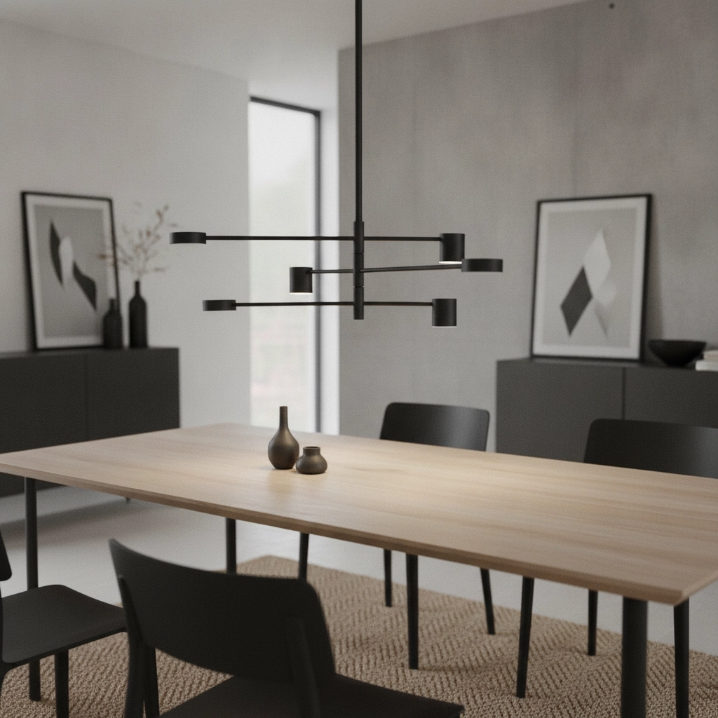 Black pendant lamp Nordik S design