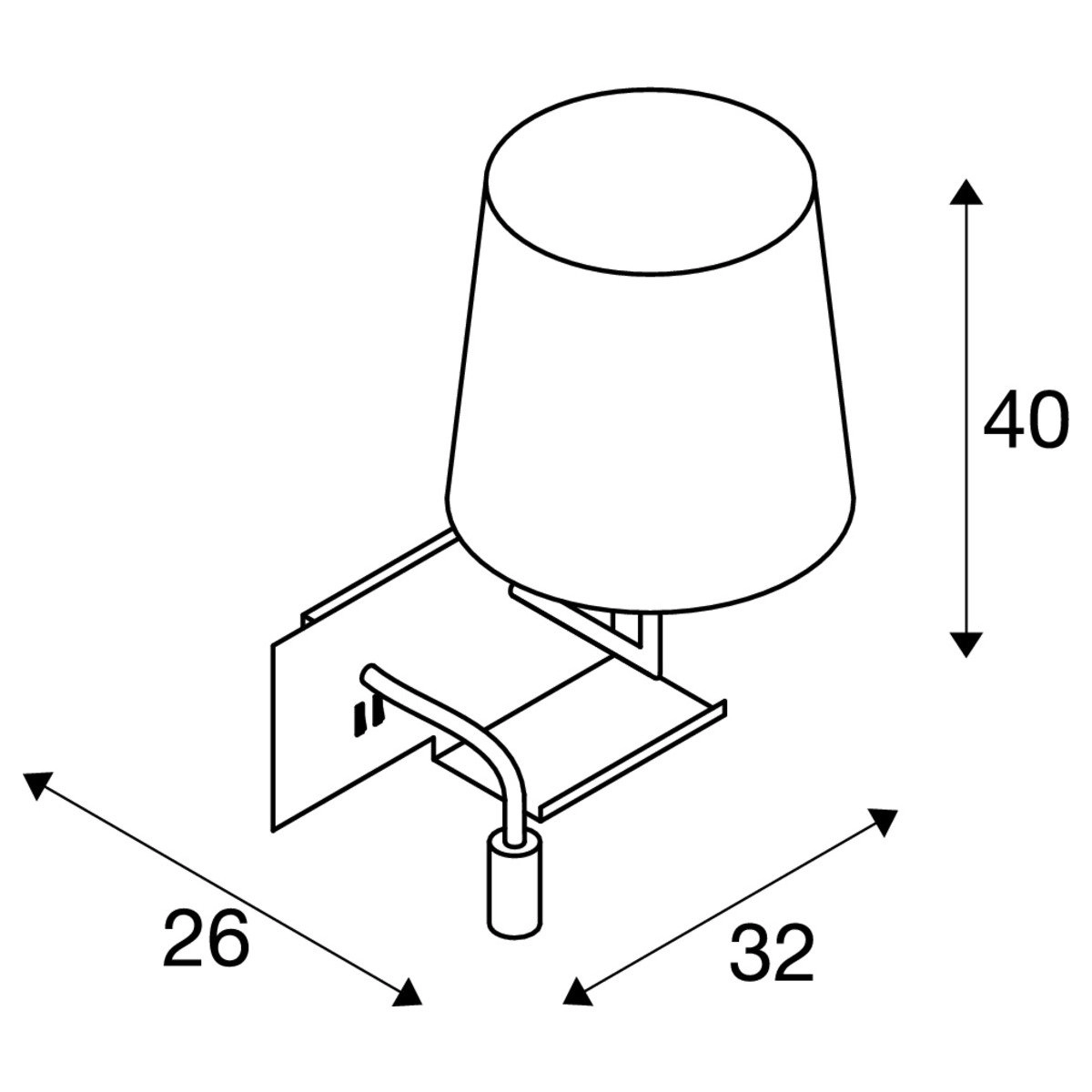 Bedroom reading lamp Somnila Flex SLV 4024163236171