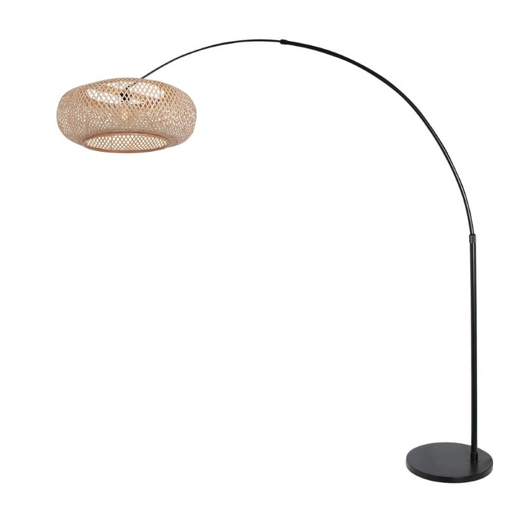 Rattan arc lamp Sparkled