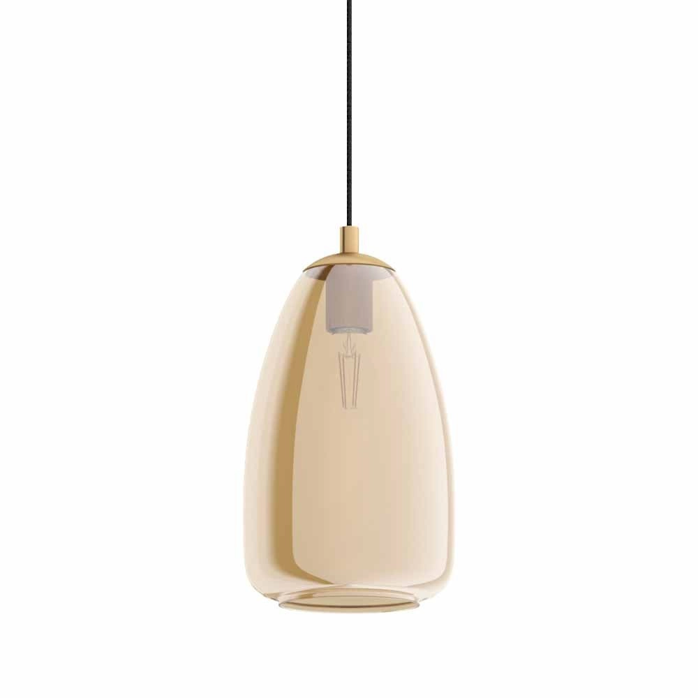 Amber hanging lamp Alobrase Ø 20 cm