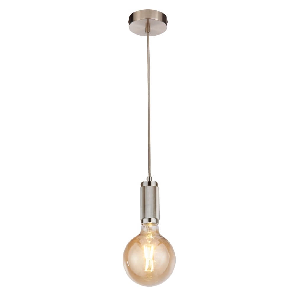1-light pendant lamp Suspension silver Searchlight 5053423243719