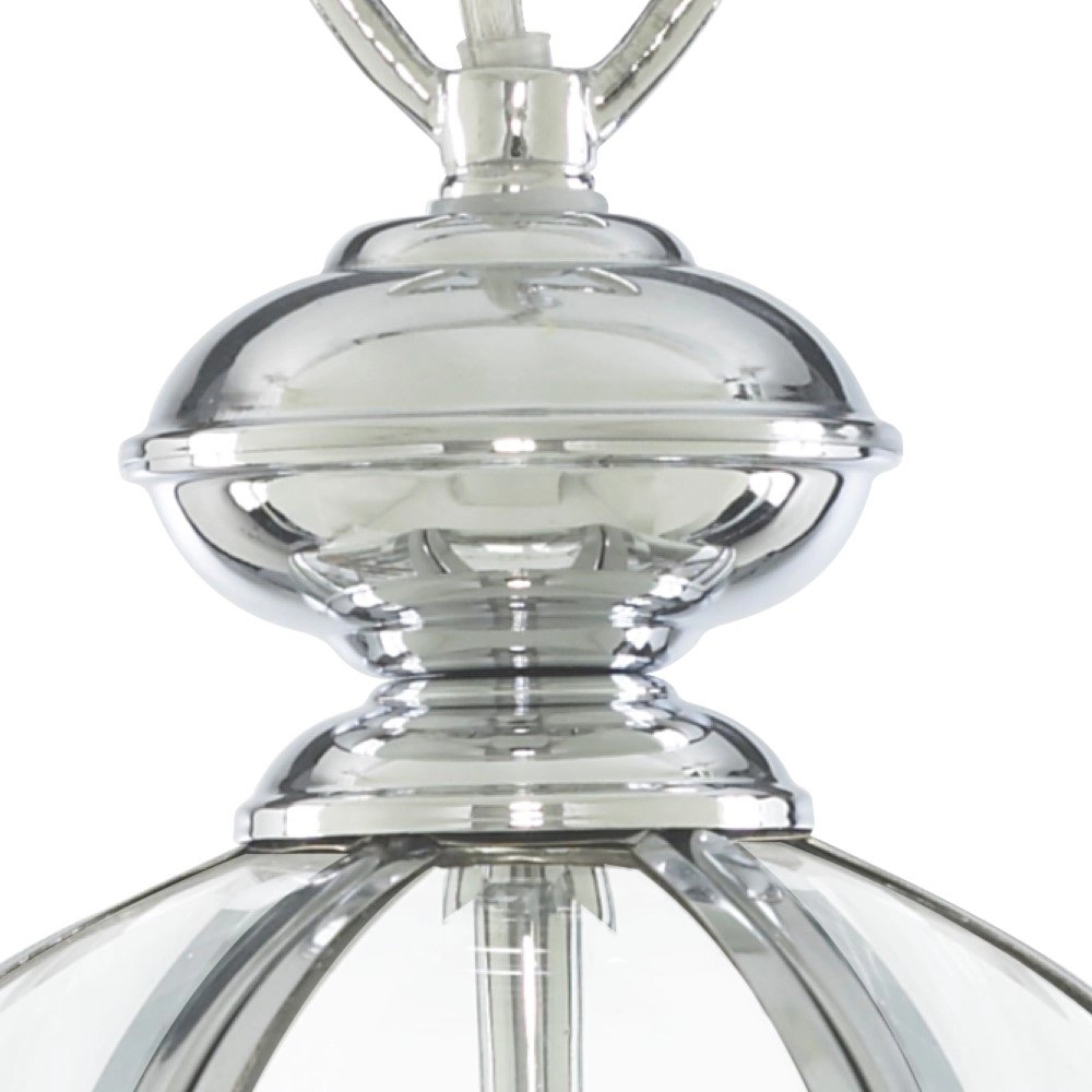 Classic lantern Lanterns 18cm chrome grey Searchlight 5013874321879