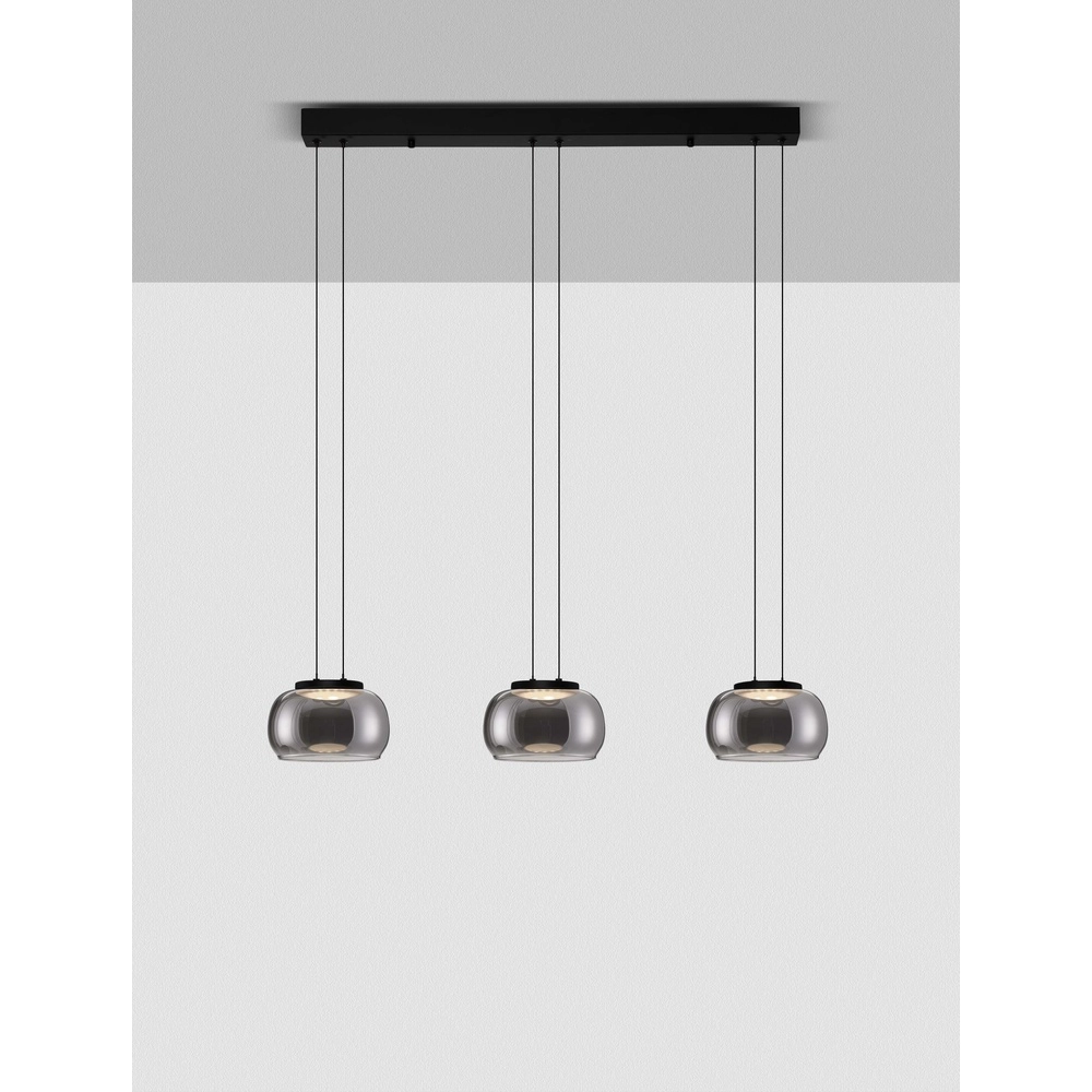 Modern pendant lamp Bios 3-light black Lyora 5212017458520