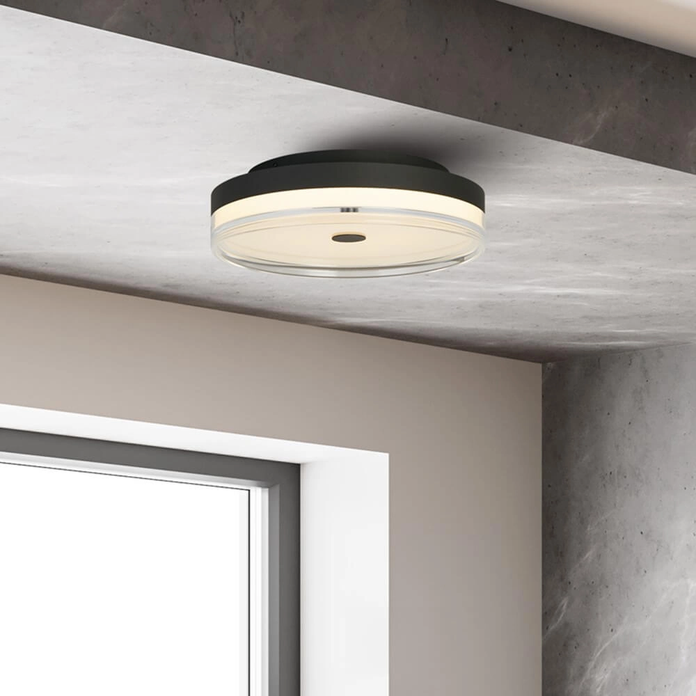 Ceiling lamp Cyprus Ø 40cm black Searchlight 5053423273716