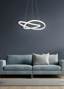 LED hanging lamp Course Ø 60cm Trio 4017807476989