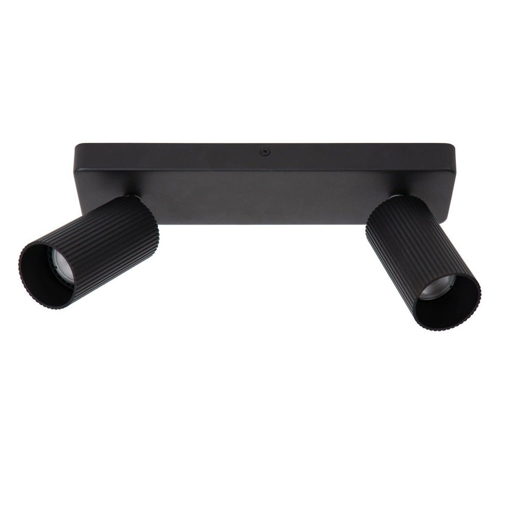 Surface-mounted ceiling spot Clubs 2-light black