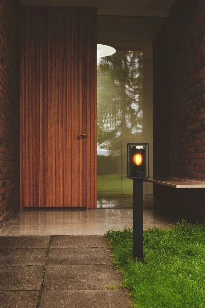 Black lantern Griffin with smoke window Nordlux 5704924010828