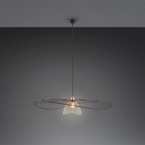 Pendant lamp Lauris Ø 100cm black Trio 4017807678093
