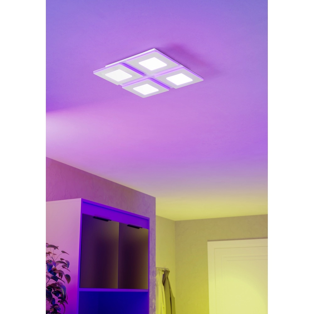 Led ceiling light Padrogiano-Z Zigbee - 45x45cm Eglo 9008606244164