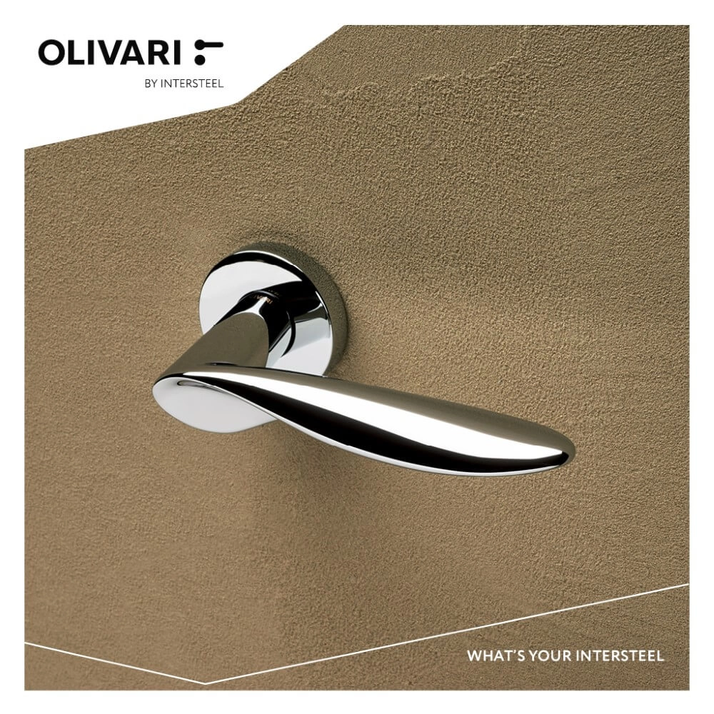 Design door handle Wind chromium Olivari 8714186478332