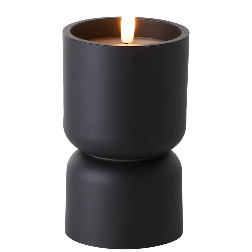 Candle light Lovere black 15cm