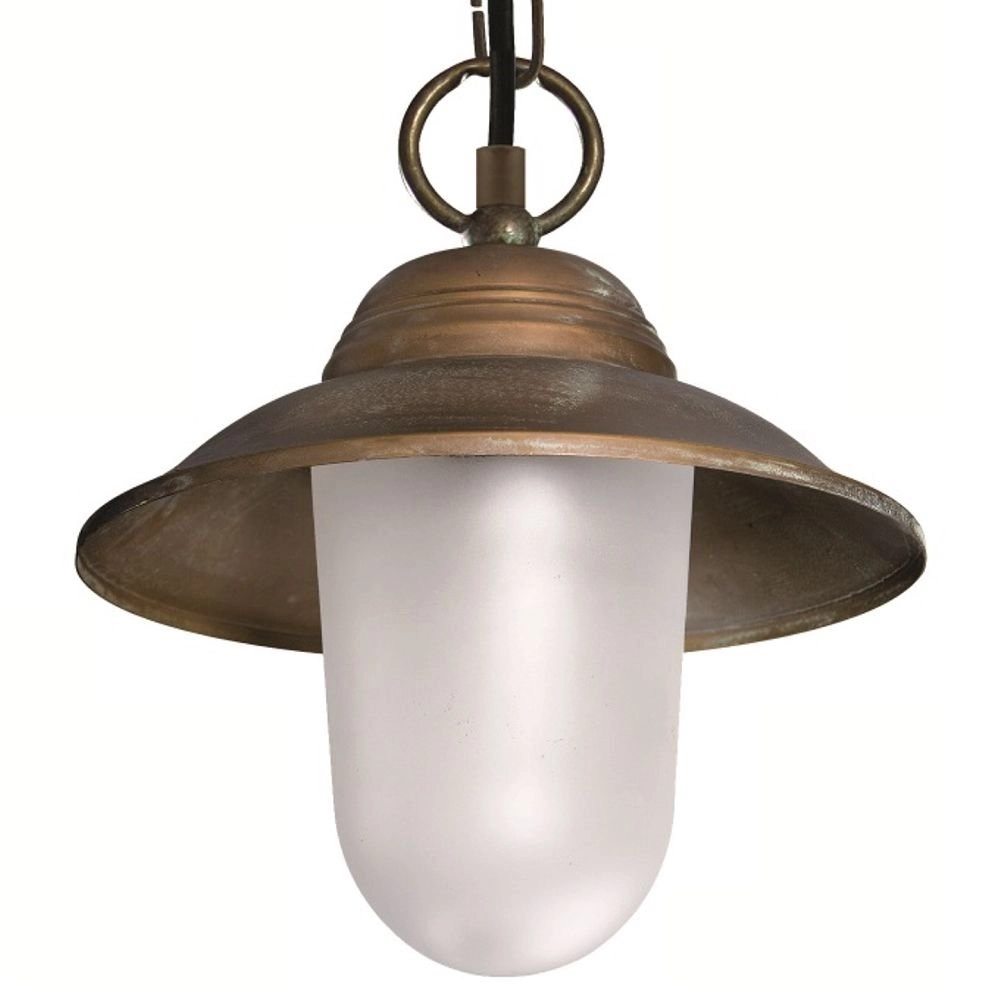 Porch hanging lamp Maritime rural 22cm copper brown Franssen 8021035005701
