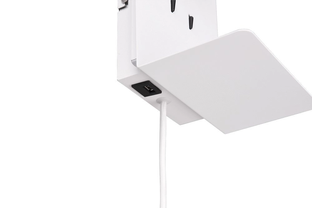 Wall lamp Element with matt white shelf Trio 4017807399875
