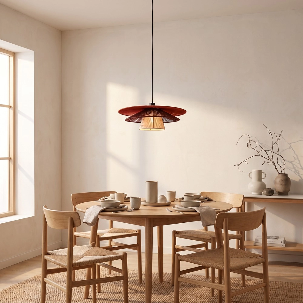 Wire pendant lamp Pignona Ø 32cm coloured Eglo 9008606391172