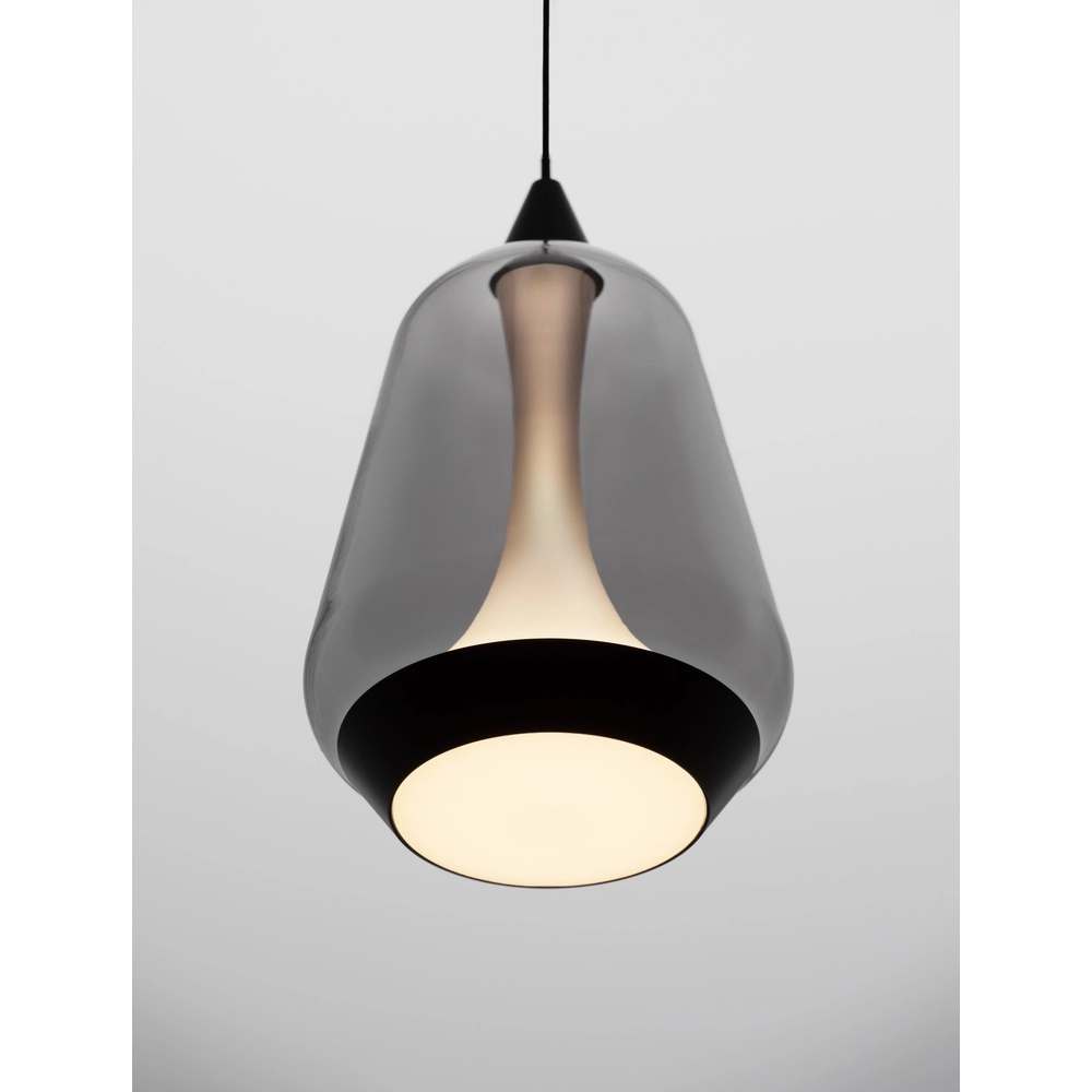 Design pendant lamp Alish 1-light smoke glass Lyora 5212017477682