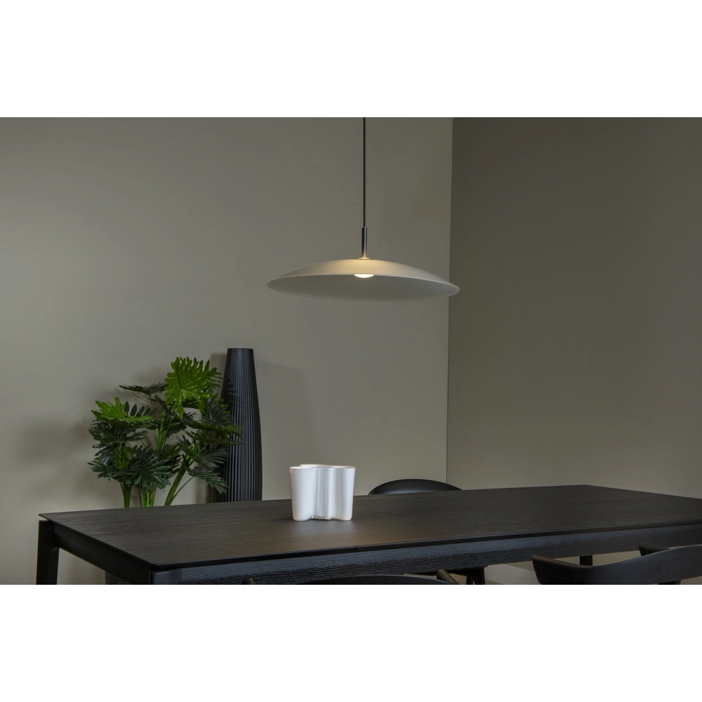 Sleek pendant lamp Menga Ø 60cm white glass Premium by Lucide 5411212251152