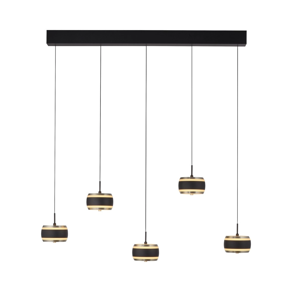 5L dining table pendant lamp Pure Falling Rings black pearl Paul Neuhaus 4012248396575