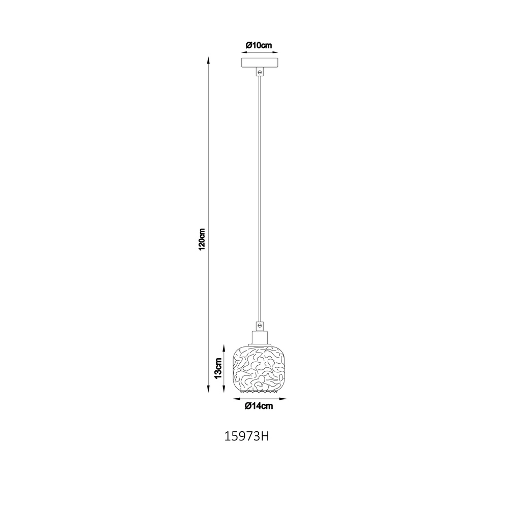 Pendant lamp Antonio sand brown Globo 9007371569724