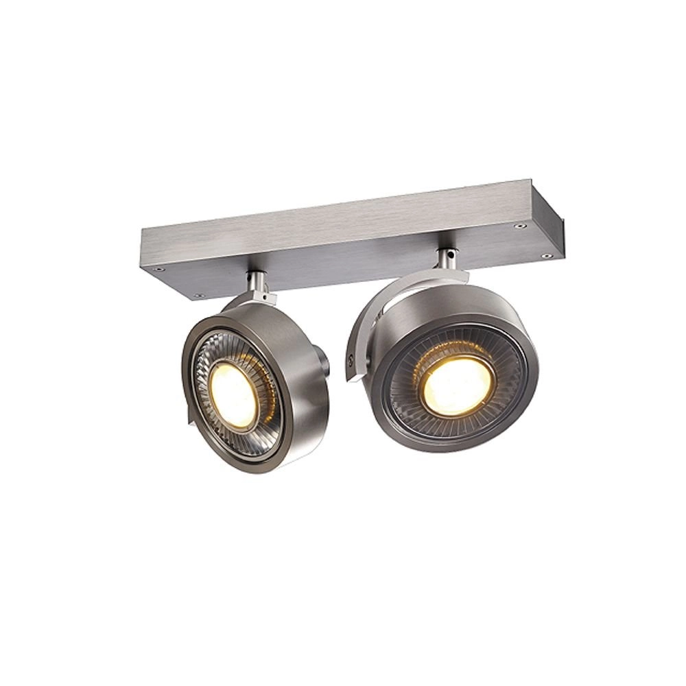 Design spotlights Kalu 2 QPAR111 2-light metallic grey SLV 4024163142434