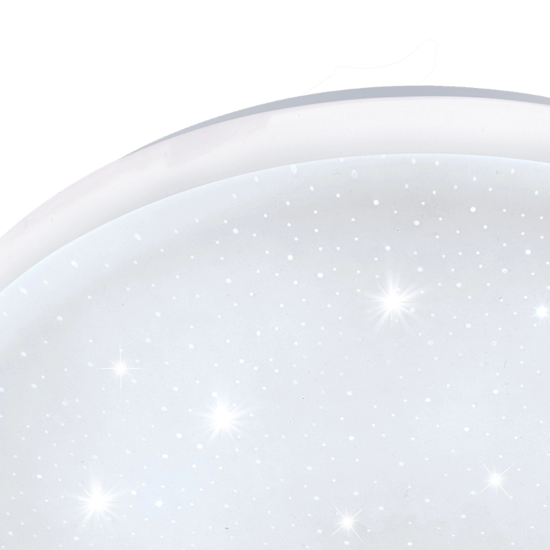 Round ceiling lamp Frania-S 28cm - 3000K star effect white Eglo 9002759978778