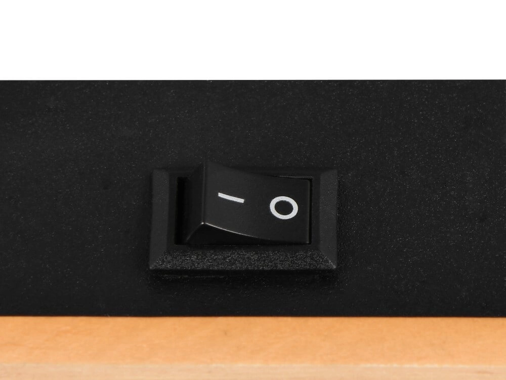 Design wall lamp Pierre black with wood Trio 4017807638158