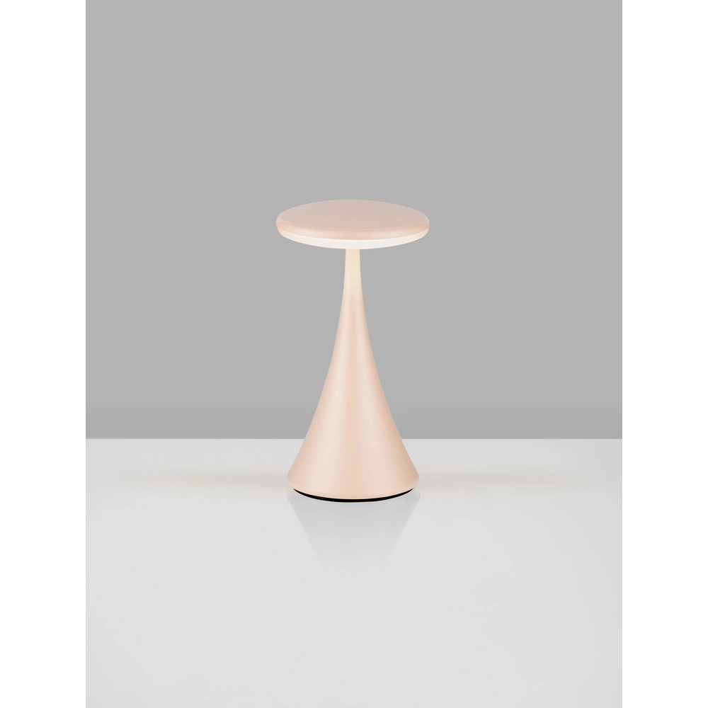 Table lamp Elbo sand brown rechargeable with USB Lyora 5212017476968