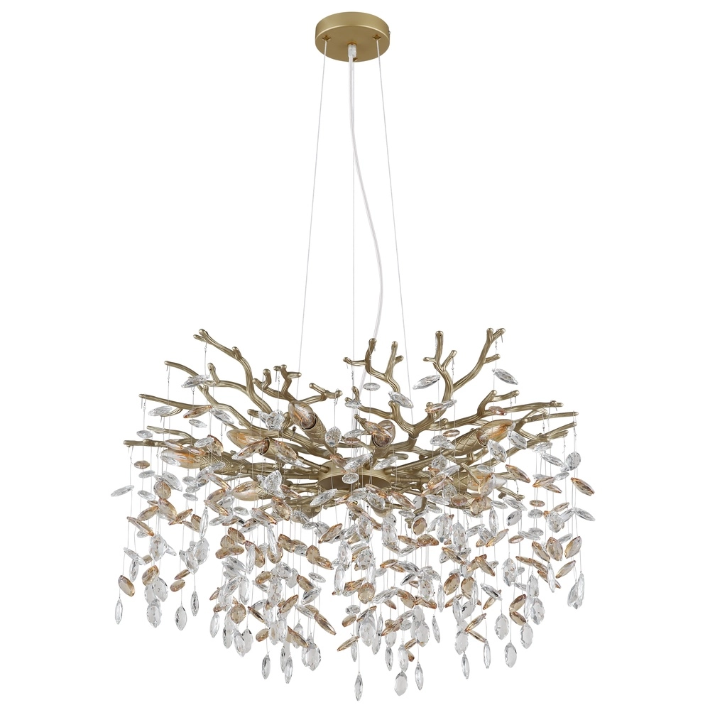 Pendant lamp Queena gold Ø 80cm Globo 9007371522682