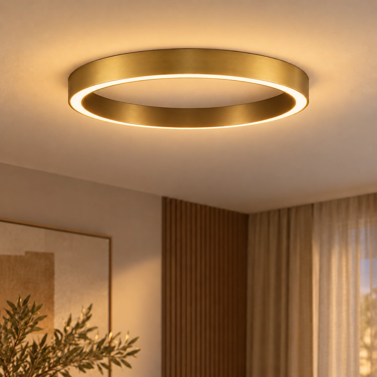 Design ceiling lamp Sting gold Ø 100cm